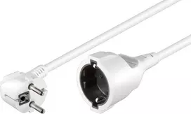 Wentronic Goobay ilgintuvas 1 x 230V H05VV-F3G1.5 baltas 1,5 m (93087)