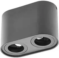 GTV Lubinis šviestuvas SENSO DUO, aliuminis, 83x165x110, IP20, maks. 50 W, apvalus, juodas