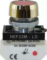 Promet NEF22 metalinė plokščia raudona lempa W0-LD-NEF22MLD C