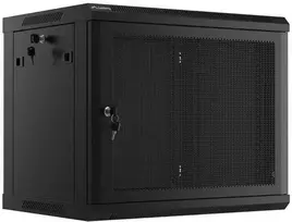 Lanberg pakabinama spintelė 19" 9U 600X450 juoda perforuotos durys