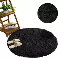 Strado Kampinis apvalus kilimas Strado 300x300 BlackSky (Juodas) universalus