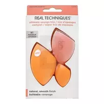 Real Techniques - „Ultimate Sponge Trio“ oranžinė/rožinė
