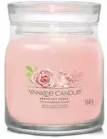 Yankee Candle Aromatinė žvakė Signature glass medium Fresh Cut Rose s 368 g
