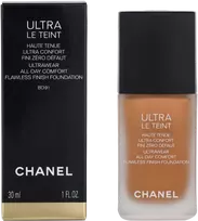 Chanel Ultra Le Teint Flawless Finish Fluid Foundation ilgai išliekanti tobulinanti kreminė pudra, matinis švytintis efektas, atspalvis: BD91, 30 ml