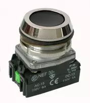 Promet NEF30 saugos mygtukas juodas - W0-NEEF30-K XY S