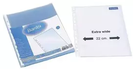 Įmautės Bantex Maxi, A4+ (22x30cm), 100 mikr., matinės (50) 0809-203