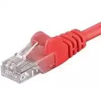 PremiumCord Patch kabelis UTP RJ45-RJ45 CAT6 1,5 m raudonas