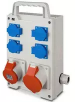 Elektro Plast Nasielsk Elektro-Plast Nešiojami statybiniai skirstomieji įrenginiai 5P/32A 5P/16A 4x2P+Z RS (6214-00)
