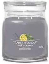 Yankee Candle Aromatinė žvakė Signature glass medium Juodoji arbata - citrina 368 g