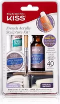 Kiss French Acrylic Sculpture Kit - akrilo prancūziško manikiūro rinkinys