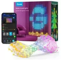 Govee H70B1 Užuolaidinis šviestuvas | LED užuolaida | „Wi-Fi“, „Bluetooth“, RGBIC, IP65