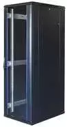 19" Komutacinė spinta TOTEN, System G, 37U, 600x1000, stiklinės durys, galinės perforuotos durys,iki 800kg, juoda / G6.6037.9801 / 19-G6037GP