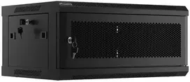 Lanberg pakabinama spintelė 19" 4U 600X450 juoda perforuotos durys