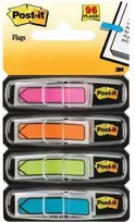 Post-it rodyklės indeksavimo lentelės 684 -ARR1, 12x43mm, 5 spalvų (3M0652)