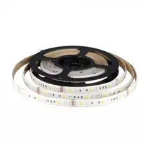 V-tac 15W/m LED juosta, RGB+3IN1, IP65, 5 metrų ritė, su nuotolinio valdymo pulteliu, valdikliu ir užmaitinimu