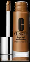 „Clinique Beyond Perfecting Paraben-Free Matte Finish“ skystas makiažo pagrindas ir kaukė 2-in-1, 28 gvazdikėliai, 30 ml