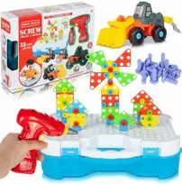 Malplay Konstruktorius lagamine su statybiniais automobiliais