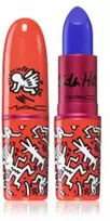 MAC Viva Glam X Keith Haring Longwear Kreminis Lipstick Canal Mėlyna, 3 g