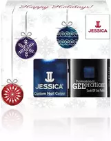 Žiemos rinkinys Jessica: individualiai pritaikytos spalvos Nagų lakas „Light Up The Sky“ 14.8 ml + profesionalus GELeration pusiau permanentinis lakas Nagų lakas „Light Up The Sky“, 15 ml