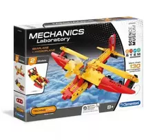 Clementoni, Mechanics Laboratory, Seaplane + Hydroplane, Construction Set, For Boys, 8+ metai, 130 pcs