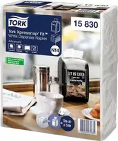 Servetėlės Tork Xpressnap Fit, N14 (15830), 2 sluoksnių, baltos spalvos, 6 pak