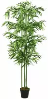 Dirbtinis bambukas, žalios spalvos, 120cm, 384 lapai