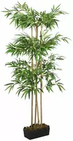 Dirbtinis bambukas, žalios spalvos, 150cm, 988 lapai