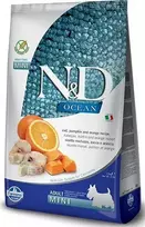 FARMINA N&D OCEAN - DOG Dry Cod moliūgas&Oranžinis ADULT MINI 800g