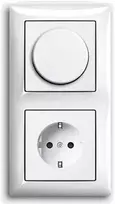 Ecost prekė po grąžinimo Ebrom pilnas LED LED Dimmer/Rotacy Dimmer + Busch Jäger Balance Si Alpine W (Atnaujinta)