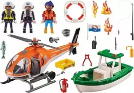 Playmobil Coastal Fire Mission 70491 gaisrinės gelbėjimo misijos rinkinys
