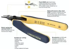 Bahco Šoninio kirpimo replės 0.2-1.6mm Lindström EDGE Flush Edge