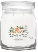 Yankee Candle Baltas Spruce & Grapefruit kvapni žvakė, 368 g