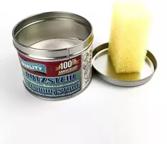 Stolz Universalus valymo ir poliravimo akmuo metalinėje dėžutėje PUTZSTEIN CLEANING STONE ORIGINAL, komplekte kempinė, 350g