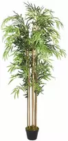 Dirbtinis bambukas, žalios spalvos, 150cm, 1095 lapai