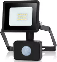 LED lempa su judesio jutikliu 10W 4000K 198442 (juodos spalvos)