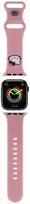 Apyrankė Apple Watch 1 / 2 / 3 / 4 / 5 / 6 / SE / 7 / 8 (38 / 40 / 41 mm) Hello Kitty Strap Silicone Kitty Head (HKAWMSCHBLP) rožinės spalvos