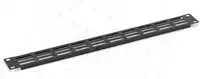TRITON 19" dengiamoji plokštė 1U perforuota su ovaliu 36 x 6 mm, juoda