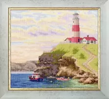 Beldizart Skaičiuojamos kryželiu siuvinėjimo rinkinys "Auksinio debesies įlanka" 36x32.7 cm S/LP065
