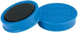 Baltosios lentos magnetai Nobo, 38mm, 10 vnt., mėlynos spalvos