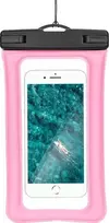 Oem Vandeniui atsparus dėklas telefonui with plastikas closing AIRBAG pink