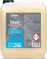 CLINEX Gastro Steel 5L skystis skirtas nerūdijančio plieno baldų ir buitinės technikos valymui