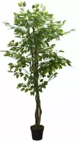 Dirbtinis fikusas, žalios spalvos, 80 cm, 378 lapai