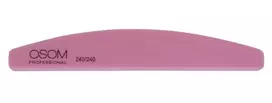 Dildė nagų poliravimui Osom Professional, Half Moon Shape, rožinė, SD1793240240 240/240, 1 vnt, 1/12