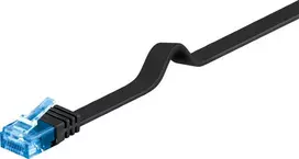 Goobay Kabelis LAN Patchcord CAT 6A UTP PŁASKI juodas 15m