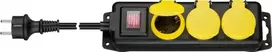 Wentronic LAUKO maitinimo juosta IP44 Goobay 3xAC 230V