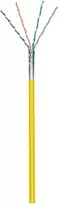 Goobay CAT5e laidas F/UTP AWG 26/7 Geltonas apvalus 100m