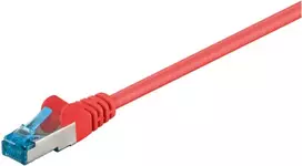 Goobay Kabelis LAN Patchcord CAT 6A S/FTP Raudona 5m