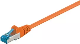 Wentronic „Goobay CAT 6A“ jungties kabelis, S/FTP (PiMF), oranžinis – laido ilgis 7,5 m