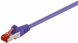 Wentronic „Goobay CAT 6“ jungties kabelis, S/FTP (PiMF), violetinis – laido ilgis 25 m