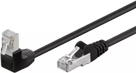 Goobay Kabelis LAN Patchcord CAT 5E F/UTP 1x90 JUODA 5m